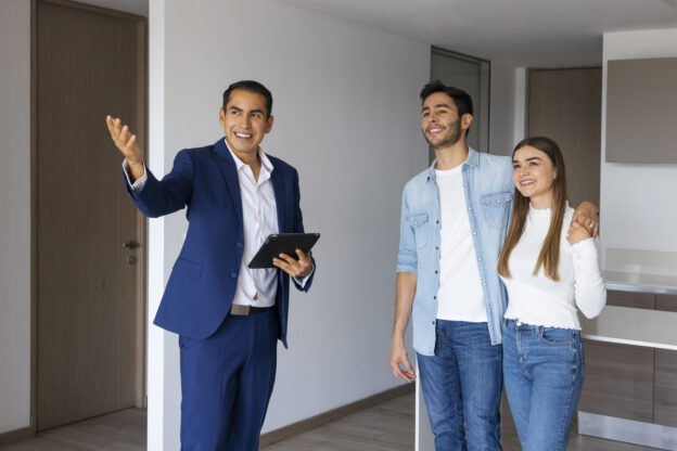 Imobiliário mostrando um apartamento