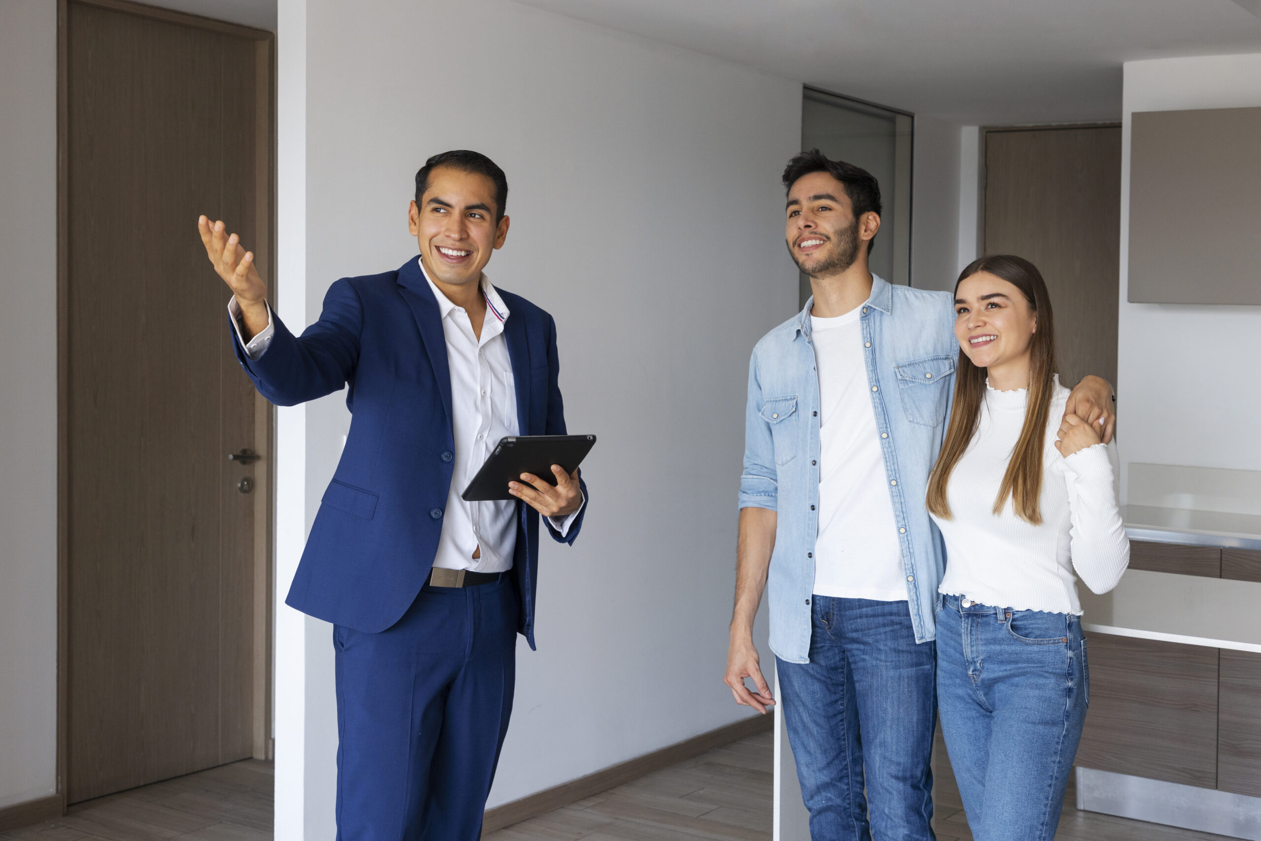 Imobiliário mostrando um apartamento